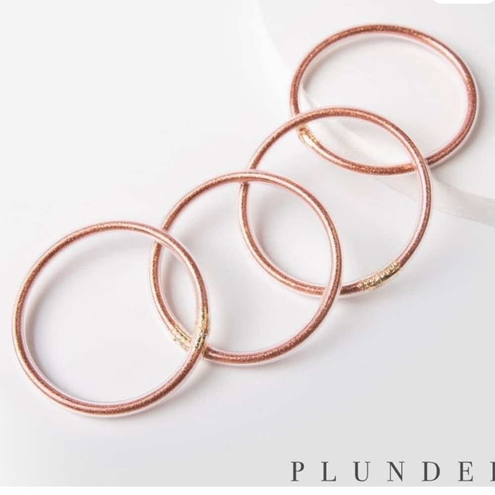 Plunder Rose Gold Bracelet Set of 4 - Picture 2 of 3